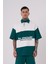 Erkek Be Yourself Polo Yaka Oversize Petrol Yeşili Tişört 1