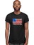 Abd Usa Amerika Siyah Unisex Tişört T-Shirt 3