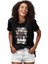 Buta Desenli Fil Siyah Unisex Tişört T-Shirt 2