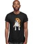 Tatlı Beagle Siyah Unisex Tişört T-Shirt 3