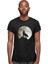 Uluyan Kurt Siyah Unisex Tişört T-Shirt 3