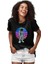 Retro Astronot Siyah Unisex Tişört T-Shirt 2