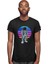 Retro Astronot Siyah Unisex Tişört T-Shirt 3