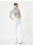 Crop Tişört Kısa Kollu Bisiklet Yaka Pamuklu Slim Fit 2