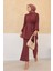 Kolları Piliseli Pantolon Tunik Takım - Gül Kurusu 5