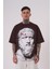 Erkek Premium Platon Oversize Kahverengi Tişört 1