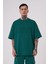 Erkek Machinist Dollar Basic Oversize Petrol Yeşili Tişört 1
