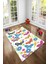 Desenli Renkli Dijital Baskılı Yıkanabilir Kaymaz Taban Modern Mutfak Halısı (Süngersiz) 2