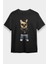 Rap Hip Hop Buldog Siyah Unisex Tişört T-Shirt 1