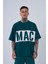 Erkek Mac Blanket Oversize Petrol Yeşili Tişört 1
