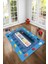 Ekonomik Desenli Renkli Dijital Baskı Yıkanabilir Kaymaz Taban Modern Çocuk Halısı.(Süngersiz) 2