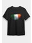 Irlanda - Ireland Siyah Unisex Tişört T-Shirt 1
