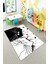 Desenli Renkli Dijital Baskılı Yıkanabilir Kaymaz Taban Modern Mutfak Halısı (Süngersiz) 2