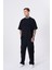 Erkek Machinist Dollar Basic Oversize Siyah Tişört 3