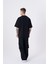 Erkek Machinist Dollar Basic Oversize Siyah Tişört 4