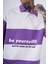 Erkek Be Yourself Polo Yaka Oversize Mor Tişört 3