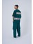 Erkek Inspired By Machinist Baskılı Oversize Petrol Yeşili Tişört 4