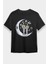 Ay Üstünde Flört Eden Astronotlar Siyah Unisex Tişört T-Shirt 1