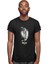Golf Oynayan Astronot Siyah Unisex Tişört T-Shirt 3