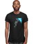 Astronot Siyah Unisex Tişört T-Shirt 3