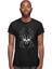 Örümcek Kuru Kafa Siyah Unisex Tişört T-Shirt 3
