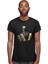 Akordiyon Çalan Kurukafa Siyah Unisex Tişört T-Shirt 3