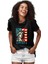 Özgürlük Heykeli Siyah Unisex Tişört T-Shirt 2