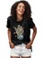 Kahve Içen Astronot Siyah Unisex Tişört T-Shirt 2