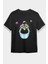 Küvette Yıkanan Astronot Siyah Unisex Tişört T-Shirt 1