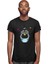Küvette Yıkanan Astronot Siyah Unisex Tişört T-Shirt 3