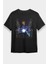 Nikola Tesla Elektrik Çizim Siyah Unisex Tişört T-Shirt 1