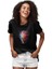 Renkli Yeleli Aslan Siyah Unisex Tişört T-Shirt 2