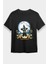Cadılar Bayramı-Halloween Siyah Unisex Tişört T-Shirt 1