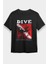 Dalgıç Siyah Unisex Tişört T-Shirt 1