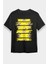 Gitar Çalan Ayı Siyah Unisex Tişört T-Shirt 1