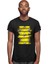 Gitar Çalan Ayı Siyah Unisex Tişört T-Shirt 3