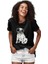 Güneş Gözlüklü Pug - Köpekler Siyah Unisex Tişört T-Shirt 2