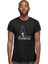 Rüzgar Sörfü - Windsurf Siyah Unisex Tişört T-Shirt 3