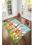Ekonomik Desenli Renkli Dijital Baskı Yıkanabilir Kaymaz Taban Modern Çocuk Halısı.(Süngersiz) 2