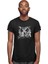 Gizemli Baykuş Siyah Unisex Tişört T-Shirt 3