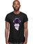 Sıkılmış Astronot Siyah Unisex Tişört T-Shirt 3