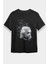 Albert Einstein Kuantum Mekaniği Siyah Unisex Tişört T-Shirt 1