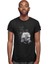 Albert Einstein Kuantum Mekaniği Siyah Unisex Tişört T-Shirt 3