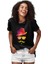 Retro Hipster Siyah Unisex Tişört T-Shirt 2