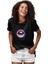 Kara Delikten Bakan Astronot Siyah Unisex Tişört T-Shirt 2