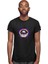 Kara Delikten Bakan Astronot Siyah Unisex Tişört T-Shirt 3