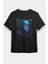 Charles Darwin Portre Siyah Unisex Tişört T-Shirt 1
