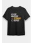 Astronomi Siyah Unisex Tişört T-Shirt 1