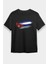 Küba - Cuba Siyah Unisex Tişört T-Shirt 1