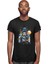 Astronot Siyah Unisex Tişört T-Shirt 3